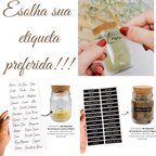 Kit 10 Potes 200ml com Tampa de Cortiça Elegância Natural
