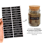 Kit 10 Potes 200ml com Tampa de Cortiça Elegância Natural