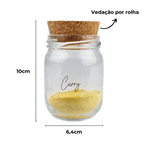Kit 10 Potes 200ml com Tampa de Cortiça Elegância Natural