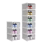 Caixa De Sapato Dobrável Armazenamento Transparentes