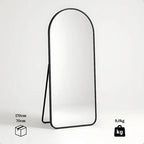 Espelho Oval Com Base Reta 170x70