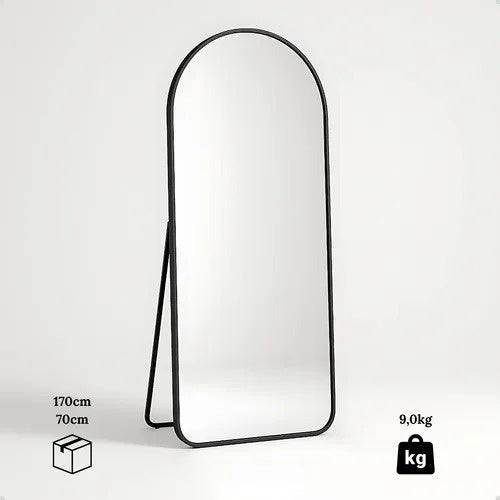 Espelho Oval Com Base Reta 170x70