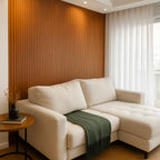 Painel Ripado Laminado de EVA Autocolante Auréon - Sofisticação e Conforto em Cada Detalhe