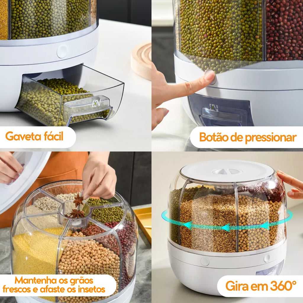 Dispenser de Alimentos Giratório