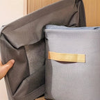 Kit 3 Organizadores Dobráveis p/ Roupas – Cinza ou Caqui